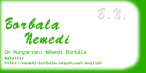 borbala nemedi business card