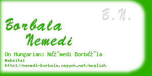 borbala nemedi business card